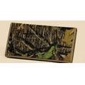 Women's Pink/Camo Leather Deluxe Checkbook Wallet